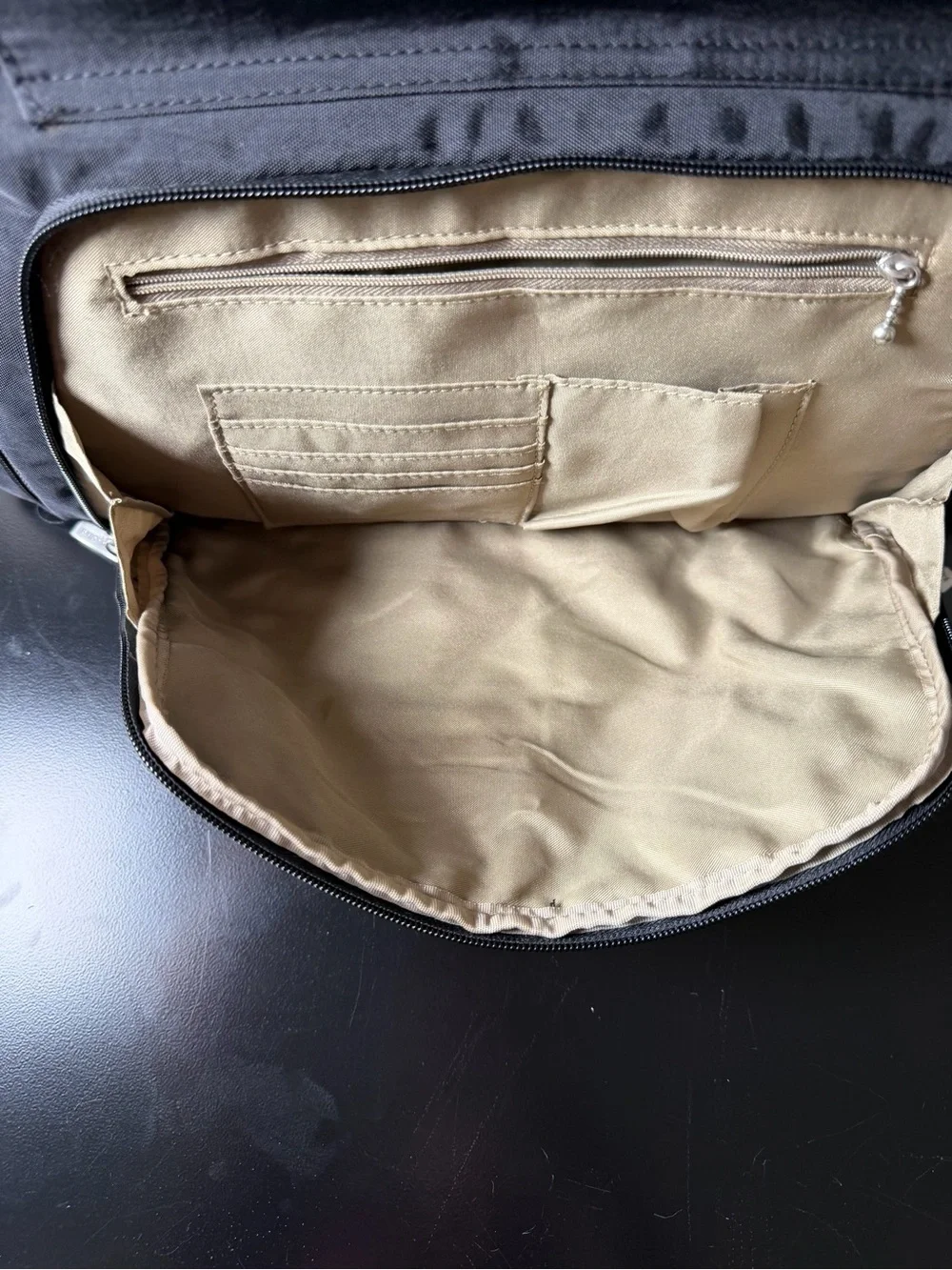 Baggallini Black Laptop Tote with Multiple Zip Pockets